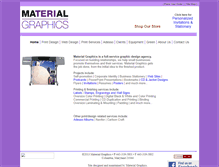 Tablet Screenshot of materialgraphics.com